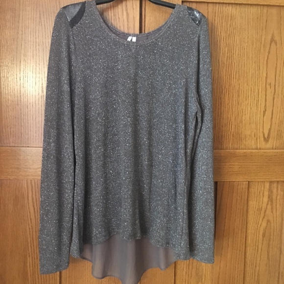 Maurices Sweaters - Sequin shoulder shimmer sweater/blouse